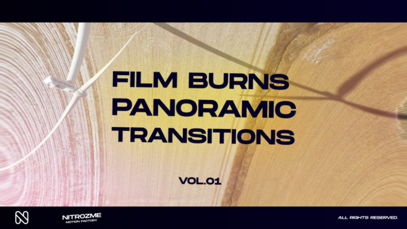 VideoHive Film Burns Panoramic Transitions Vol. 01 48059701