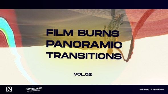 VideoHive Film Burns Panoramic Transitions Vol. 02 48059704