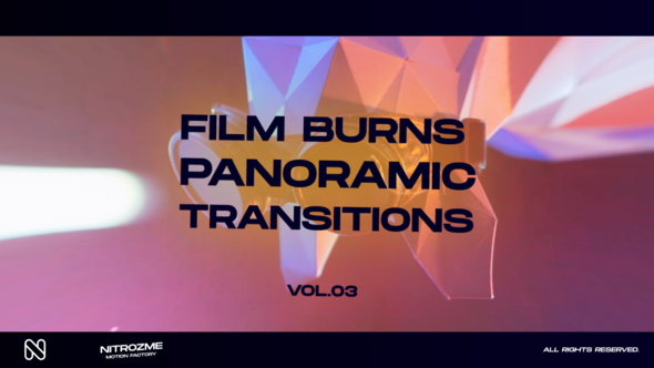 VideoHive Film Burns Panoramic Transitions Vol. 03 48059705