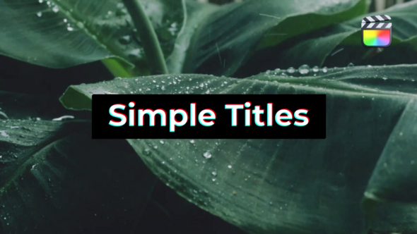 Videohive Minimal Clean Titles Fcpx 50086283