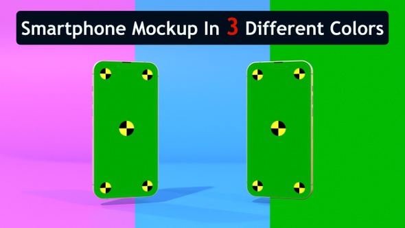 VideoHive 3D Render Phone Mockup 3 In 1 – Green Screen Phone Mockup 50029113