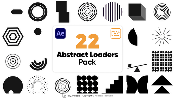 VideoHive Abstract Loaders Pack For After Effects 48676482