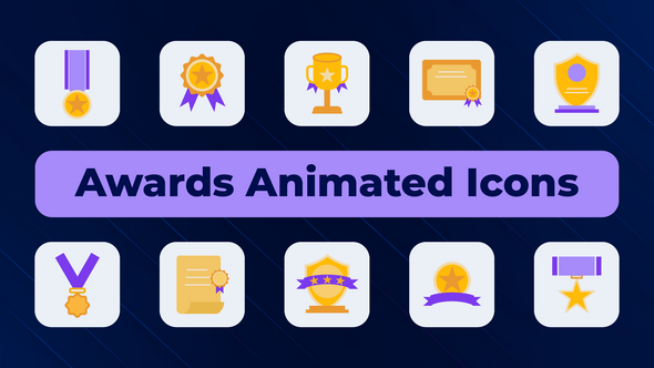 VideoHive Awards Animated Icons 50429332