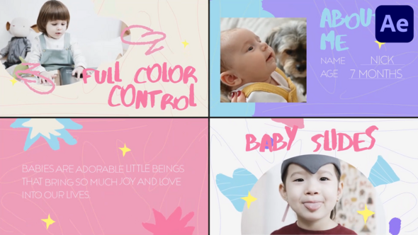 VideoHive Baby Slides for After Effects 50328220