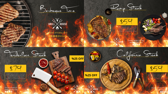 VideoHive Barbecue Food Promo 50121374