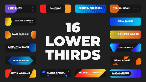 VideoHive Box Lower Thirds 49751115