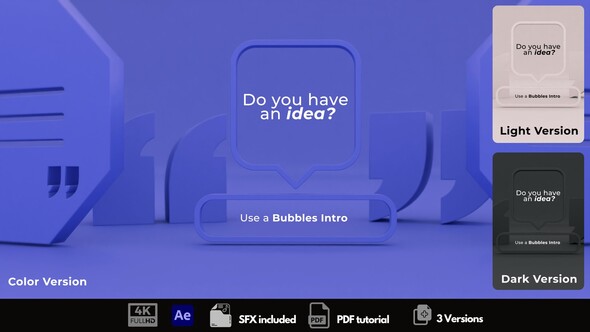 VideoHive Bubbles Intro 50108318