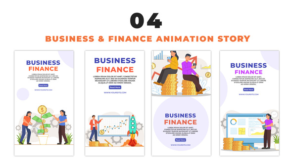 VideoHive Business and Finance Management Vector Instagram Story 48660609