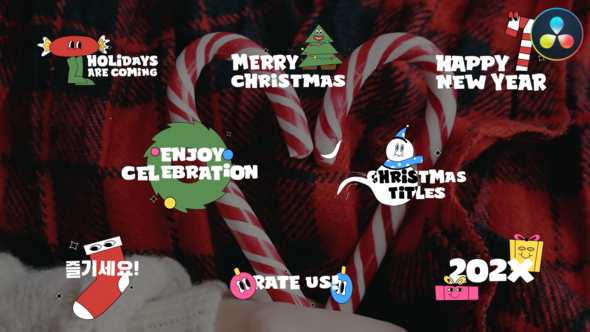 VideoHive Christmas And New Year Titles for DaVinci Resolve 50027735