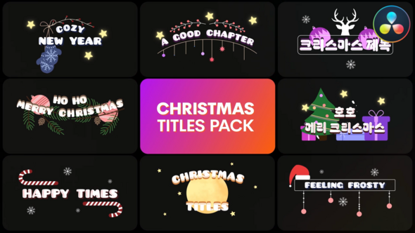 VideoHive Christmas Titles | DaVinci Resolve 49982338