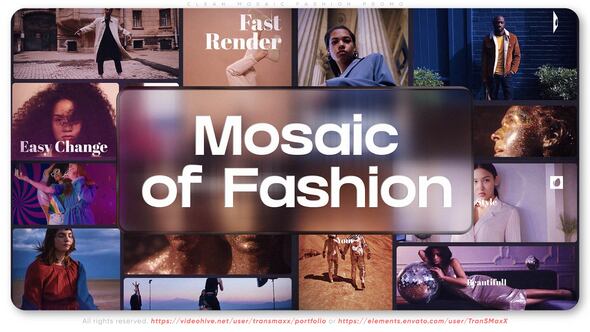 VideoHive Clean Mosaic Fashion Promo 50371494