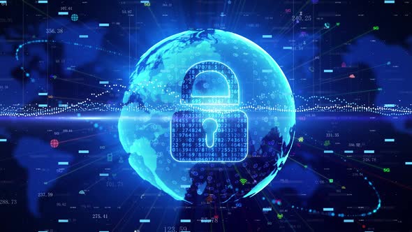 VideoHive Computer Network Security And Data Protection 48546614