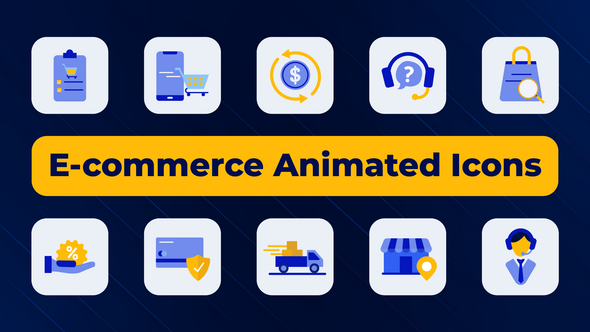 VideoHive E-commerce Animated Icons 50347700