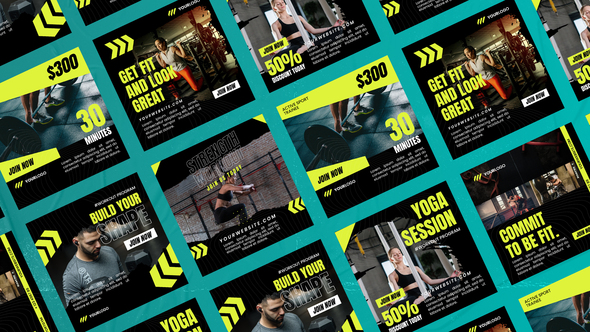 VideoHive Fertine Gym Pop Media Posts 50425468