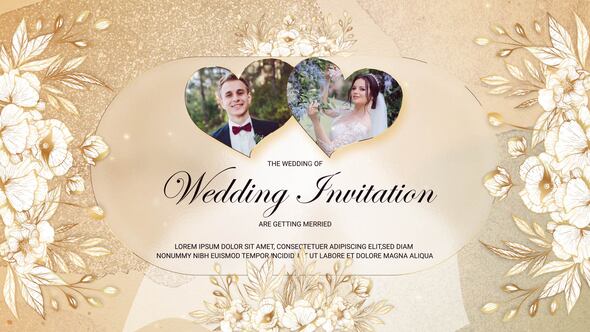 VideoHive Golden Wedding Invitation 50397869