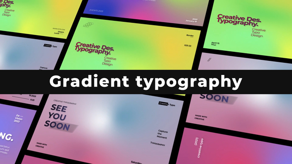 VideoHive Gradient Typography 50360968