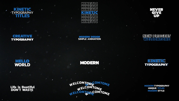 VideoHive Kinetic Typography Titles | MOGRT 50009711