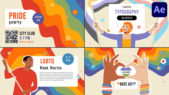 VideoHive LGBTQ Typography Slides for After Effects 50327838