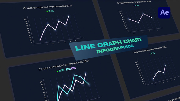 VideoHive Line Graph Chart Infographics 50381564