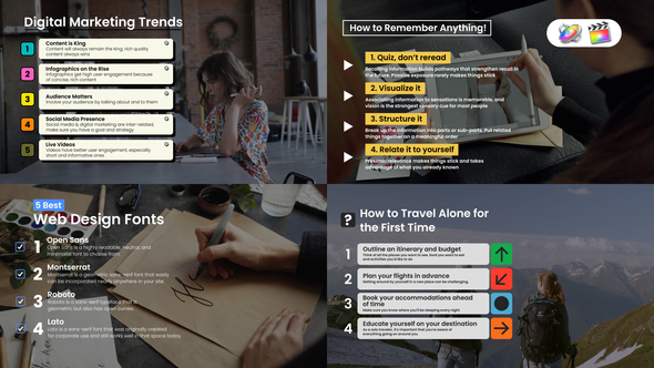 VideoHive List Titles for Apple Motion and FCPX 50040114