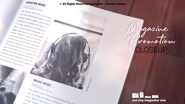 VideoHive Magazine Promotion – Closeup 50314110