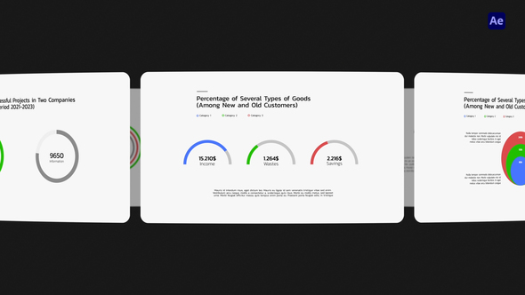 VideoHive Minimalistic Pie Charts 50127716