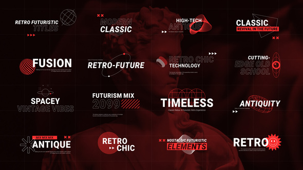 VideoHive Retro Futuristic Titles 49207122