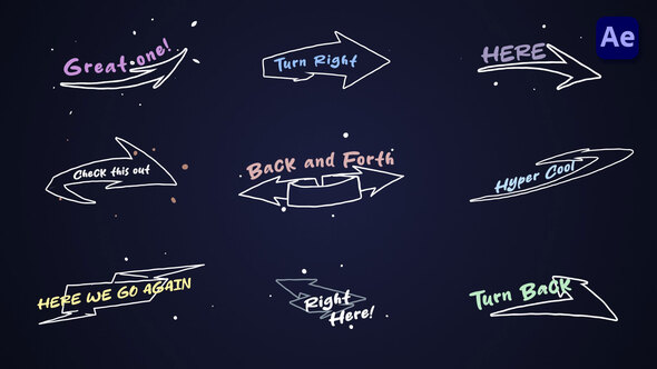 VideoHive Sketch Arrow Titles [After Effects] 50334512