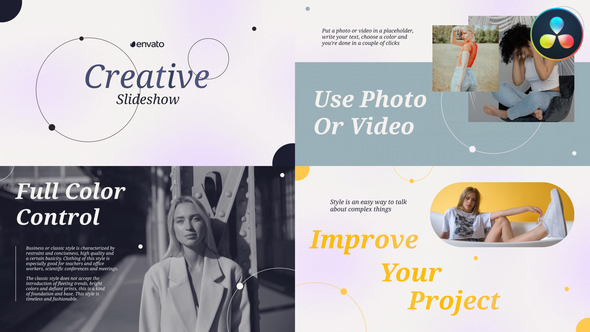 VideoHive Stylish Creative Slideshow for DaVinci Resolve 49995528