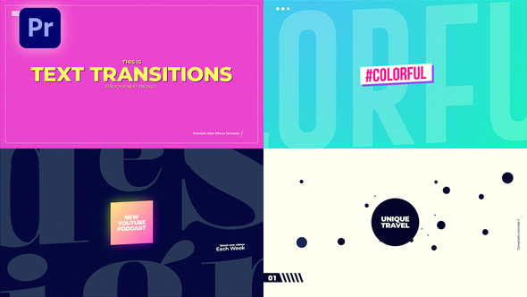 VideoHive Typography Transitions 50352283
