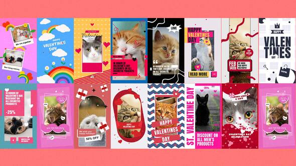 VideoHive Valentine Day Stories Package 2 50384384