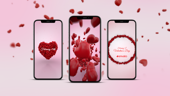 VideoHive Valentines Day Stories Pack 50270660