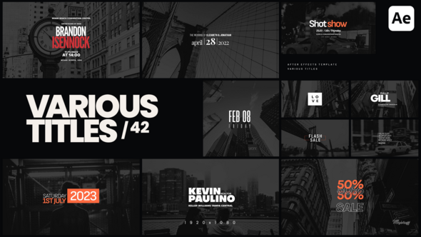 VideoHive Various Titles 42 50428529