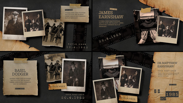 VideoHive Vintage Documentary Slideshow Video Template 50333064