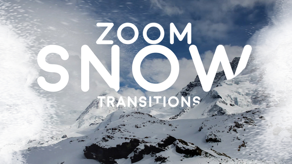 VideoHive Zoom Snow Transitions for After Effects 50133012