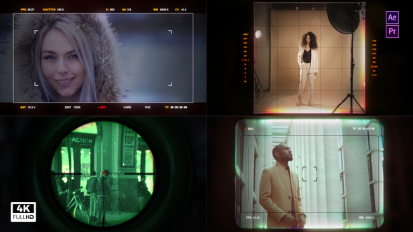 VideoHive HUD Camera Viewfinder & Scope 28110426