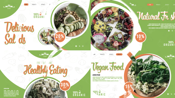 VideoHive Healthy Food Promo 50659720