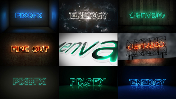 VideoHive Multi Light Kit – Fire Light Neon Energy Composer 15872578