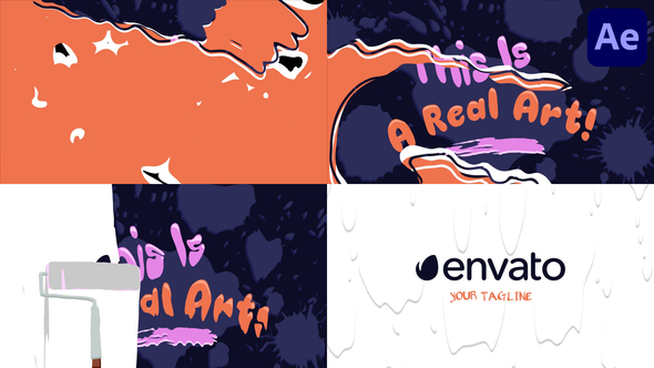 VideoHive Painting Logo for After Effects 50668054