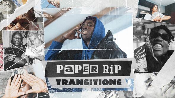 VideoHive Paper Rip Transitions 50203013