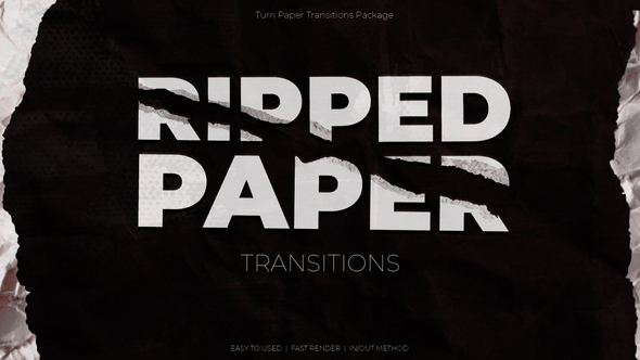 VideoHive Ripped Paper Transitions 50658535