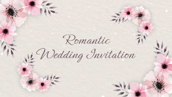 VideoHive Romantic Wedding Invitation 50620825