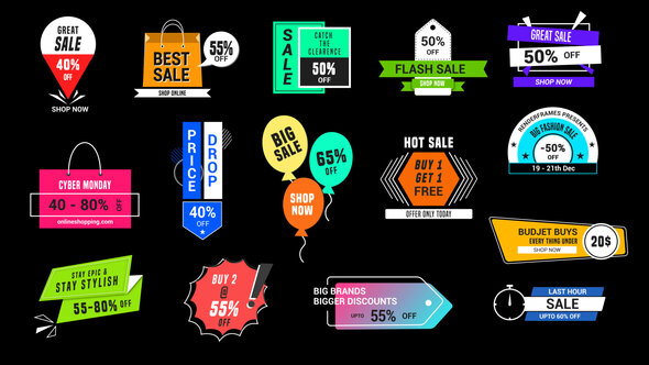 VideoHive Sales & Discounts Badges 50643491
