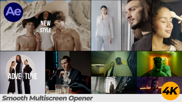 VideoHive Smooth Multiscreen Opener 50669593