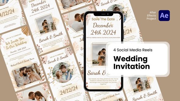 VideoHive Social Media Reels – Wedding Invitation After Effect Templates 50651187