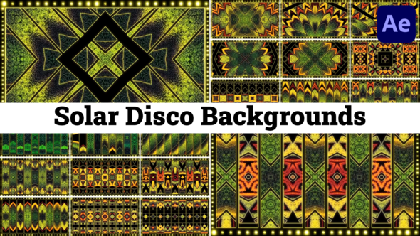 VideoHive Solar Disco Backgrounds for After Effects 50381142