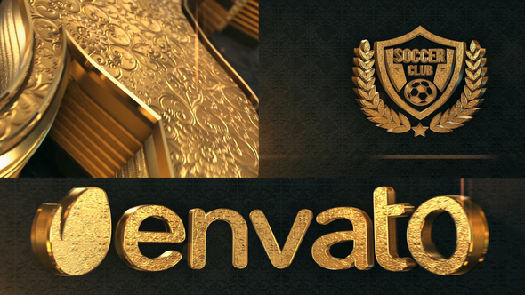 VideoHive 3D Gold Logo Reveal V2 24896297