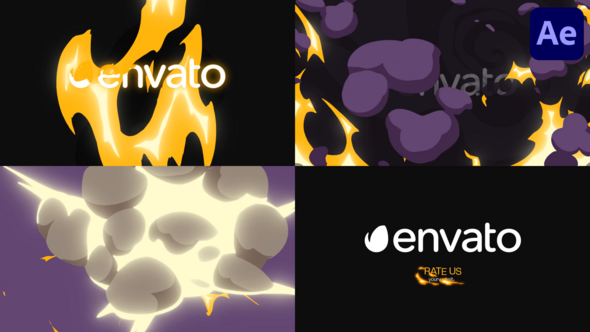 VideoHive Cartoon Explosion Logo Opener for After Effects 50725950
