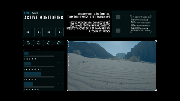 VideoHive HUD Active Monitoring 50848628