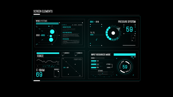 VideoHive HUD Screen System 50811228